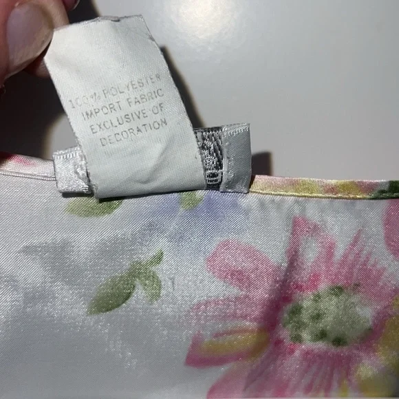 Vintage Cinema Etoile Floral Pattern Pastel Colors Robe Duster - Picture 10 of 10